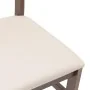 Sillas de comedor con cojines 2 uds madera maciza marrón caucho de , Sillas de comedor - Ref: Foro24-4102417, Precio: 79,10 €...