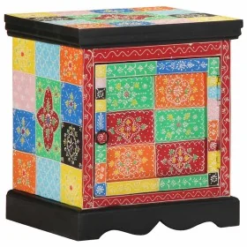 Mesilla de noche multicolor 40x35x45 cm madera maciza mango by , Nightstands - Ref: Foro24-4017562, Price: 95,92 €, Discount: %
