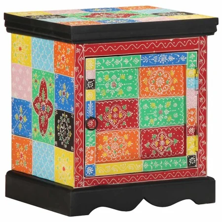 Mesilla de noche multicolor 40x35x45 cm madera maciza mango by , Nightstands - Ref: Foro24-4017562, Price: 95,92 €, Discount: %