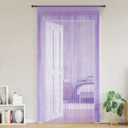 Cortinas de tiras 2 uds morado 140x250 cm de , Cortinas y visillos - Ref: Foro24-4102048, Precio: 17,01 €, Descuento: %