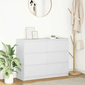 Aparador blanco 100x35x76 cm madera de ingeniería de , Aparadores - Ref: Foro24-3328498, Precio: 142,44 €, Descuento: %
