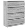 Aparador Sonoma gris 80x35x99 cm madera de ingeniería de , Aparadores - Ref: Foro24-3328485, Precio: 128,77 €, Descuento: %