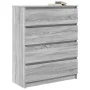Aparador Sonoma gris 80x35x99 cm madera de ingeniería de , Aparadores - Ref: Foro24-3328485, Precio: 128,77 €, Descuento: %
