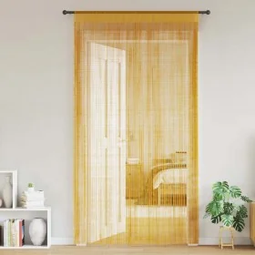 Cortinas de tiras 2 uds doradas 140x250 cm von , Vorhänge und Gardinen - Ref: Foro24-4102036, Preis: 18,53 €, Rabatt: %