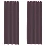 Cortinas de gasa con ojales 2 uds morado 140x300 cm de , Cortinas y visillos - Ref: Foro24-4102106, Precio: 15,92 €, Descuent...