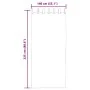 Cortinas de gasa con bolsillos para varillas 2 uds. marrón von , Vorhänge und Gardinen - Ref: Foro24-4102173, Preis: 13,99 €,...