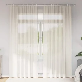 Cortinas de gasa con trabillas 2 uds. crema by , Curtains and curtains - Ref: Foro24-4102268, Price: 14,59 €, Discount: %