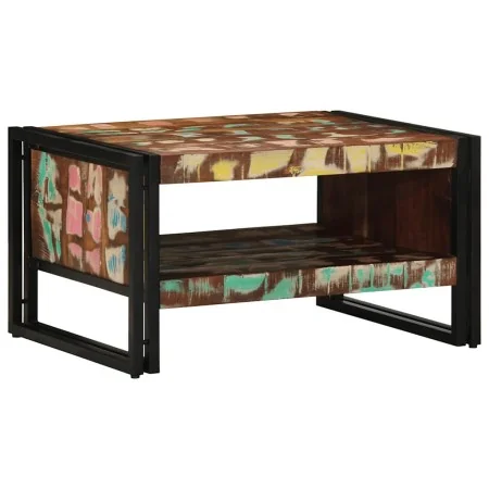 Mesa de centro multicolor 70x50x38 cm madera maciza reciclada de , Mesas de centro - Ref: Foro24-4102711, Precio: 120,81 €, D...