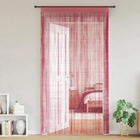 Cortinas de tiras 2 uds. color rosa 100x250 cm de , Cortinas y visillos - Ref: Foro24-4102041, Precio: 15,95 €, Descuento: %