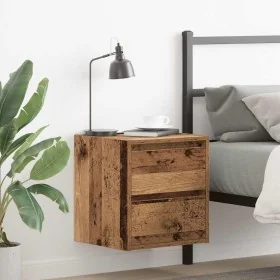 Mesillas de noche de pared 2 uds madera vieja 38x34x40 cm de , Mesitas de noche - Ref: Foro24-861262, Precio: 81,00 €, Descue...