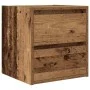 Mesillas de noche de pared 2 uds madera vieja 38x34x40 cm de , Mesitas de noche - Ref: Foro24-861262, Precio: 81,00 €, Descue...