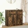 Aparador con cajón roble ahumado 80x34x76 cm madera ingeniería de , Aparadores - Ref: Foro24-861539, Precio: 84,23 €, Descuen...