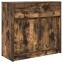 Aparador con cajón roble ahumado 80x34x76 cm madera ingeniería de , Aparadores - Ref: Foro24-861539, Precio: 84,23 €, Descuen...