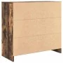 Aparador con cajón roble ahumado 80x34x76 cm madera ingeniería de , Aparadores - Ref: Foro24-861539, Precio: 84,23 €, Descuen...