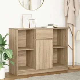 Aparador con cajón roble Sonoma 101x35x76 cm madera ingeniería de , Aparadores - Ref: Foro24-861564, Precio: 89,41 €, Descuen...