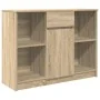 Aparador con cajón roble Sonoma 101x35x76 cm madera ingeniería de , Aparadores - Ref: Foro24-861564, Precio: 89,41 €, Descuen...