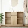 Aparador con cajón roble Sonoma 101x35x76 cm madera ingeniería de , Aparadores - Ref: Foro24-861564, Precio: 89,41 €, Descuen...