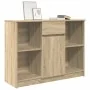 Aparador con cajón roble Sonoma 101x35x76 cm madera ingeniería de , Aparadores - Ref: Foro24-861564, Precio: 89,41 €, Descuen...