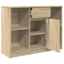 Aparador con cajón roble Sonoma 101x35x76 cm madera ingeniería de , Aparadores - Ref: Foro24-861564, Precio: 89,41 €, Descuen...