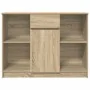 Aparador con cajón roble Sonoma 101x35x76 cm madera ingeniería de , Aparadores - Ref: Foro24-861564, Precio: 89,41 €, Descuen...