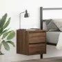 Mesillas de noche de pared 2 uds roble marrón 38x34x40 cm de , Mesitas de noche - Ref: Foro24-861260, Precio: 91,57 €, Descue...