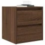 Mesillas de noche de pared 2 uds roble marrón 38x34x40 cm de , Mesitas de noche - Ref: Foro24-861260, Precio: 91,57 €, Descue...