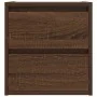 Mesillas de noche de pared 2 uds roble marrón 38x34x40 cm de , Mesitas de noche - Ref: Foro24-861260, Precio: 91,57 €, Descue...