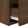 Mesillas de noche de pared 2 uds roble marrón 38x34x40 cm de , Mesitas de noche - Ref: Foro24-861260, Precio: 91,57 €, Descue...