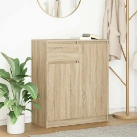 Aparador con cajón roble Sonoma 71x35x84 cm madera ingeniería by , Sideboards - Ref: Foro24-861591, Price: 86,74 €, Discount: %