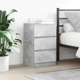 Mesillas de noche con 3 cajones 2 uds gris hormigón 39x35x65 cm by , Nightstands - Ref: Foro24-861344, Price: 105,09 €, Disco...