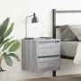 Mesilla de noche de pared gris Sonoma 38x34x40 cm de , Mesitas de noche - Ref: Foro24-861257, Precio: 48,10 €, Descuento: %