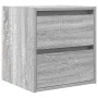 Mesilla de noche de pared gris Sonoma 38x34x40 cm de , Mesitas de noche - Ref: Foro24-861257, Precio: 48,10 €, Descuento: %