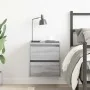 Mesilla de noche de pared gris Sonoma 38x34x40 cm de , Mesitas de noche - Ref: Foro24-861257, Precio: 48,10 €, Descuento: %