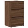 Mesillas de noche con 3 cajones 2 uds roble marrón 39x35x65 cm de , Mesitas de noche - Ref: Foro24-861350, Precio: 106,33 €, ...