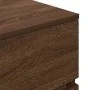 Mesillas de noche con 3 cajones 2 uds roble marrón 39x35x65 cm de , Mesitas de noche - Ref: Foro24-861350, Precio: 106,33 €, ...
