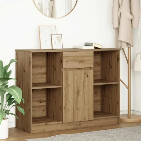 Aparador con cajón roble artisian 101x35x76cm madera ingeniería de , Aparadores - Ref: Foro24-861570, Precio: 88,86 €, Descue...