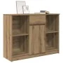Aparador con cajón roble artisian 101x35x76cm madera ingeniería de , Aparadores - Ref: Foro24-861570, Precio: 88,86 €, Descue...