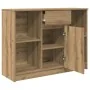 Aparador con cajón roble artisian 101x35x76cm madera ingeniería de , Aparadores - Ref: Foro24-861570, Precio: 88,86 €, Descue...
