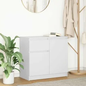 Aparador con cajón blanco 71x35x65 cm madera de ingeniería by , Sideboards - Ref: Foro24-861598, Price: 77,21 €, Discount: %