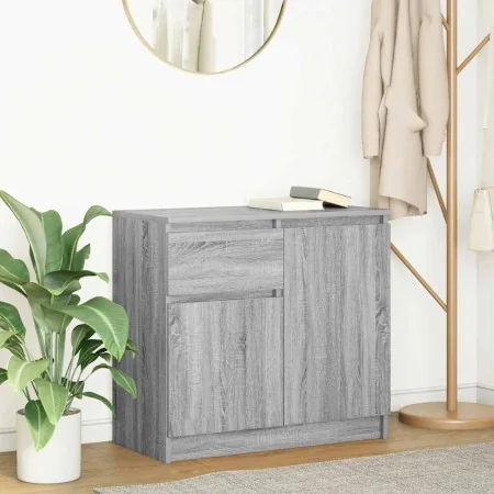 Aparador con cajón gris Sonoma 71x35x65 cm madera de ingeniería de , Aparadores - Ref: Foro24-861603, Precio: 75,85 €, Descue...