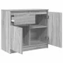 Aparador con cajón gris Sonoma 71x35x65 cm madera de ingeniería de , Aparadores - Ref: Foro24-861603, Precio: 75,85 €, Descue...