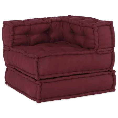 Puf modular tela granate 70x70x54 cm de , Cojines para sillas y sofás - Ref: Foro24-4019029, Precio: 168,17 €, Descuento: %