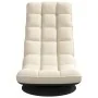 Silla giratoria de suelo de lino 70x51x79 cm de , Sillas de suelo - Ref: Foro24-4019732, Precio: 131,97 €, Descuento: %