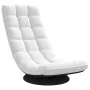 Silla giratoria de suelo de tela blanca 70x51x79 cm by , Floor chairs - Ref: Foro24-4019730, Price: 115,24 €, Discount: %