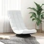 Silla giratoria de suelo de tela blanca 70x51x79 cm by , Floor chairs - Ref: Foro24-4019730, Price: 115,24 €, Discount: %