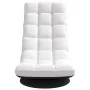 Silla giratoria de suelo de tela blanca 70x51x79 cm by , Floor chairs - Ref: Foro24-4019730, Price: 115,24 €, Discount: %