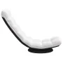 Silla giratoria de suelo de tela blanca 70x51x79 cm by , Floor chairs - Ref: Foro24-4019730, Price: 115,24 €, Discount: %