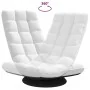Silla giratoria de suelo de tela blanca 70x51x79 cm by , Floor chairs - Ref: Foro24-4019730, Price: 115,24 €, Discount: %