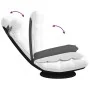 Silla giratoria de suelo de tela blanca 70x51x79 cm by , Floor chairs - Ref: Foro24-4019730, Price: 115,24 €, Discount: %