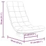 Silla giratoria de suelo de tela blanca 70x51x79 cm by , Floor chairs - Ref: Foro24-4019730, Price: 115,24 €, Discount: %